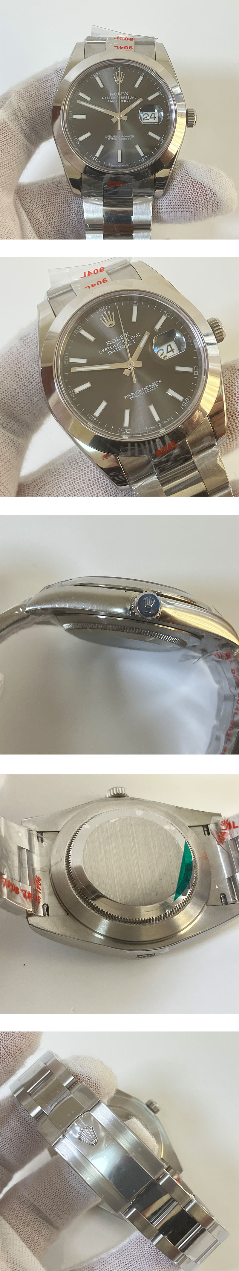 2025優等商品 最高級ロレックスコピーm126300-0007 デイトジャスト  41mm ダークロジウム